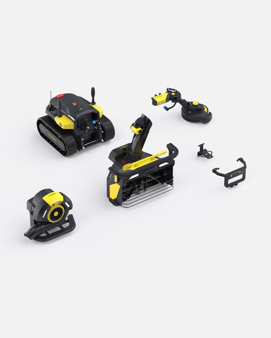 Yarbo Y40 Core with Snow Blower Gen 2, Blower and Trimmer Modules