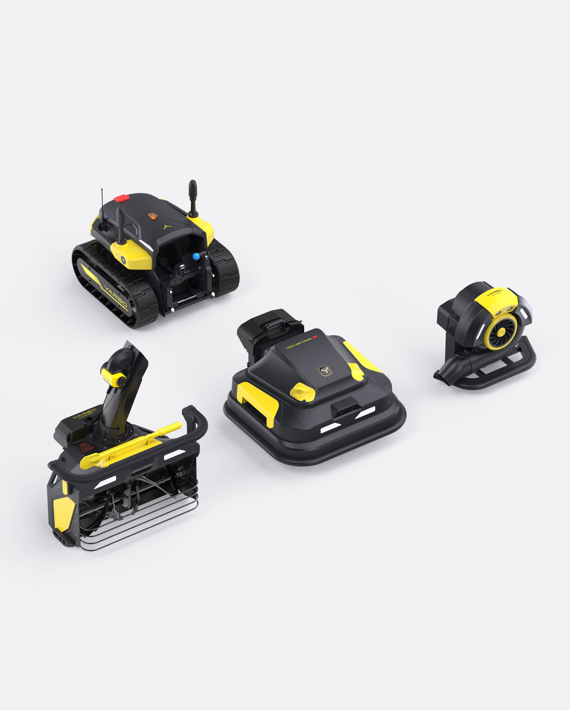 Yarbo Y40P Core with Snow Blower Gen 2, Lawn Mower Pro and Blower Modules