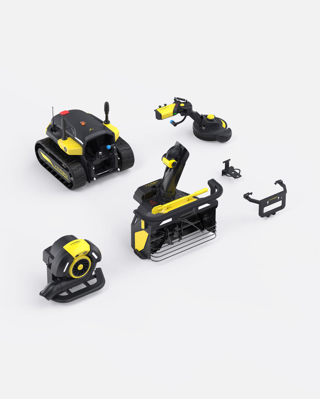 Yarbo Y40P Core with Snow Blower Gen 2, Blower and Trimmer Modules