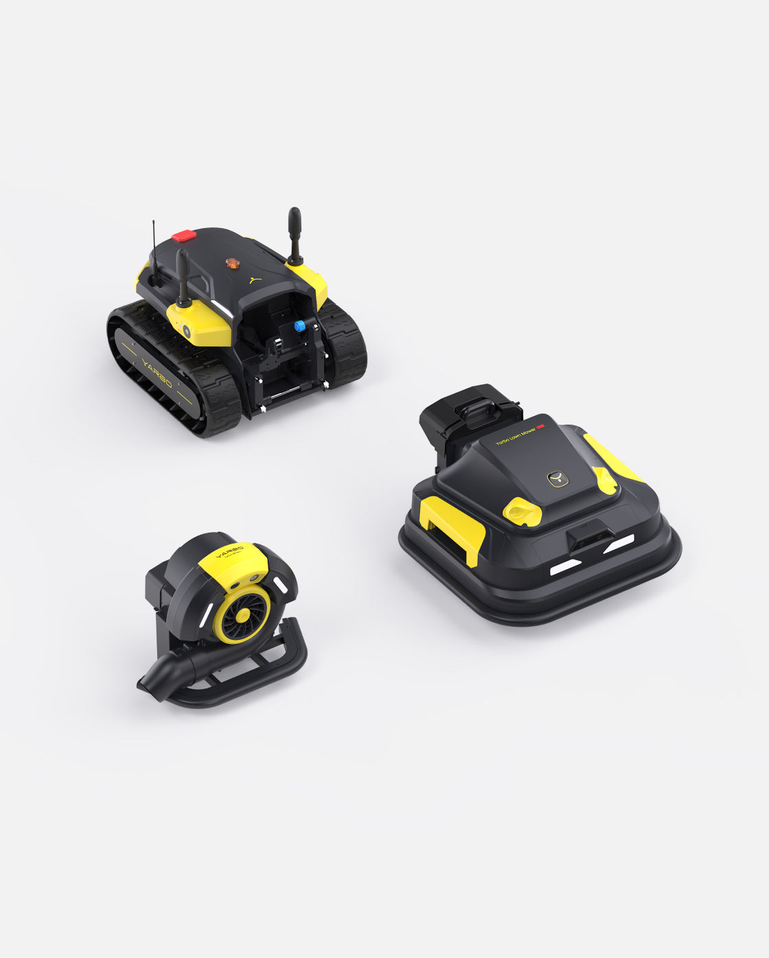 Yarbo Y40 Core with Lawn Mower Pro and Blower Modules