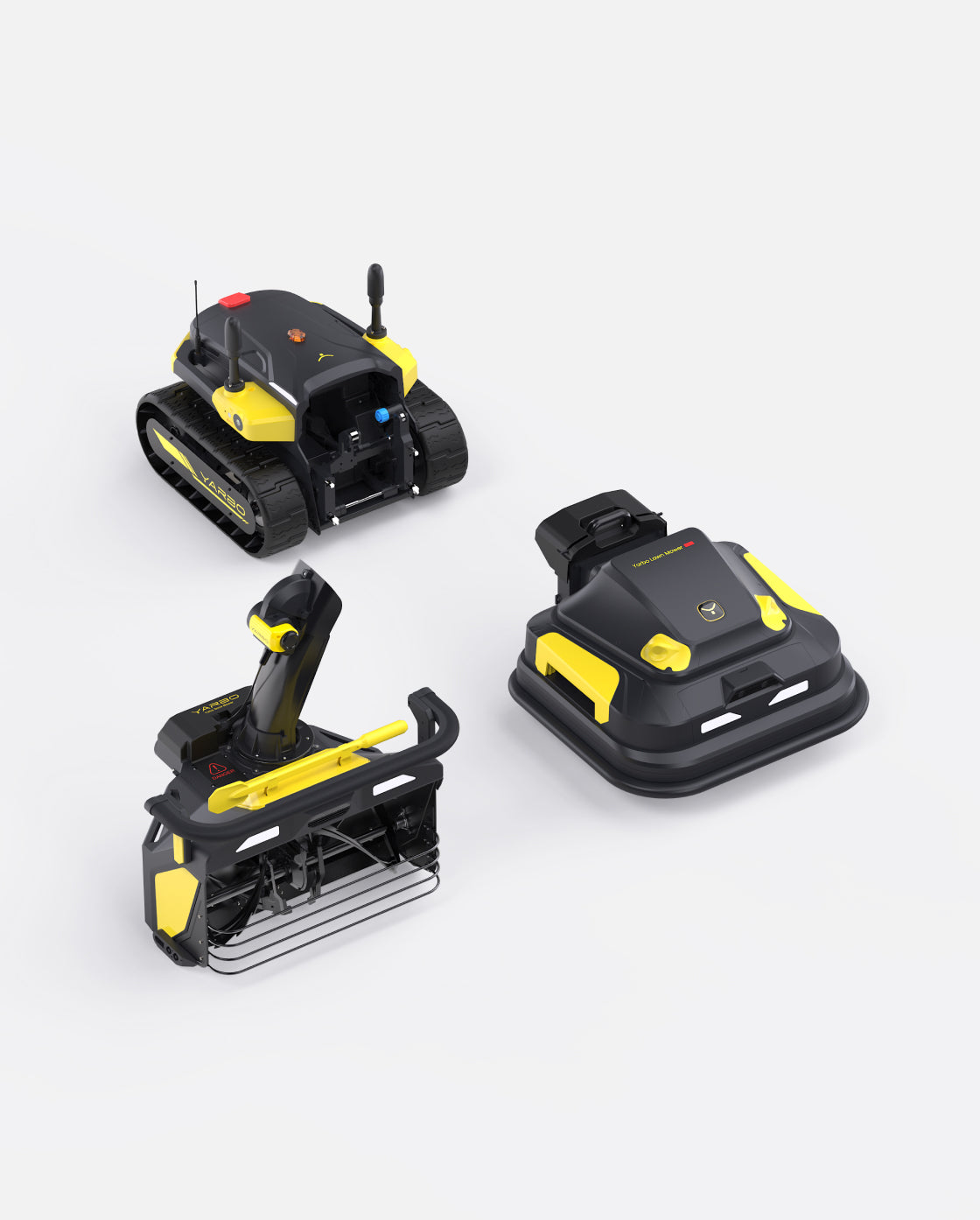 Yarbo Y40P Core avec modules chasse-neige et tondeuse Pro