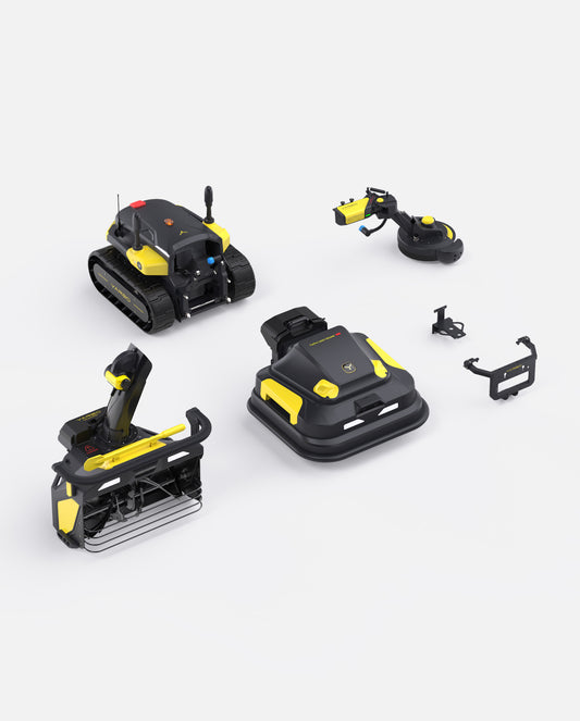 Yarbo Y40 Core with Snow Blower Gen 2, Lawn Mower Pro and Trimmer Modules